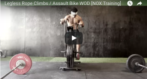 [Video] Legless Rope Climbs + Assault Bike WOD